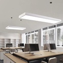 Lustra Led Moderna Minimalista Office, 60W 4800Lm, Alba, 6000K Lumina Rece