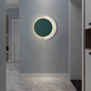 Aplica de perete Symmetrical Glow, 26W, 30cm, stil minimalist, verde