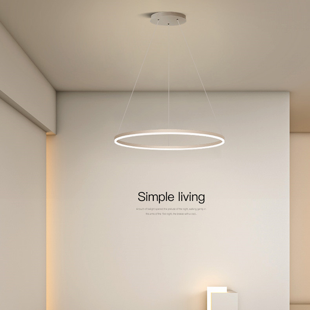 Lustra LED Minimalist Circular,cu telecomanda, 80W, 4000lm, alb,cu trei tipuri de lumina,intensitate reglabila