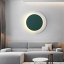 Aplica de perete Symmetrical Glow, 26W, 30cm, stil minimalist, verde