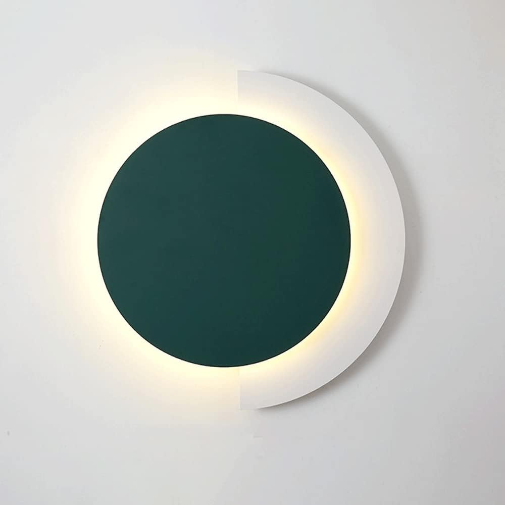 Aplica de perete Symmetrical Glow, 20W, 24cm, stil minimalist, verde