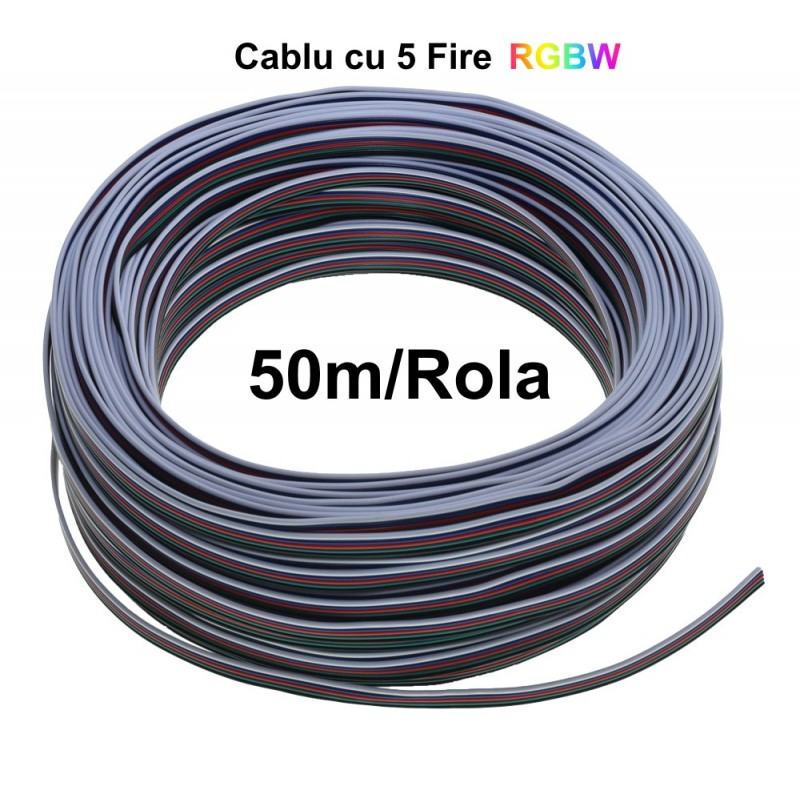 Cablu 5 fire banda led RGBW, 50ml rola