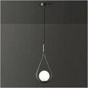 Lustra pe cablu Dazzle Globe, stil minimalist, 1 glob, negru, E14