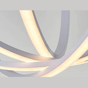 Lustra LED Creative Design, cu telecomanda, 122W, alb, cu trei tipuri de lumina