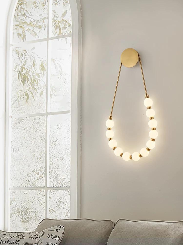 Aplica de perete cu LED Starlight Glow, 20W, stil minimalist, auriu