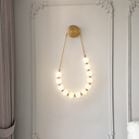 Aplica de perete cu LED Starlight Glow, 20W, stil minimalist, auriu