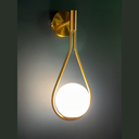 Aplica de perete Radiant Glow, stil minimalist, E27, max60W, auriu