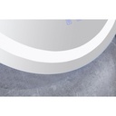 Charlotte Oglinda Baie Led si Dezaburire Rotunda, cu Senzor Tactil, Touch, Dimensiuni 70x70