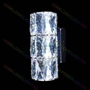Aplica LED Cu Cristale In Forma Dreptunghiulara, Intensitatea Reglabila,  3000K/4000K/6500K, 2 Faze De Iluminat 24W(12W+12W)