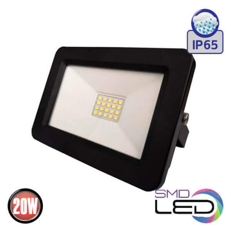 Proiector LED,  20W Negru 6400K 175-250V