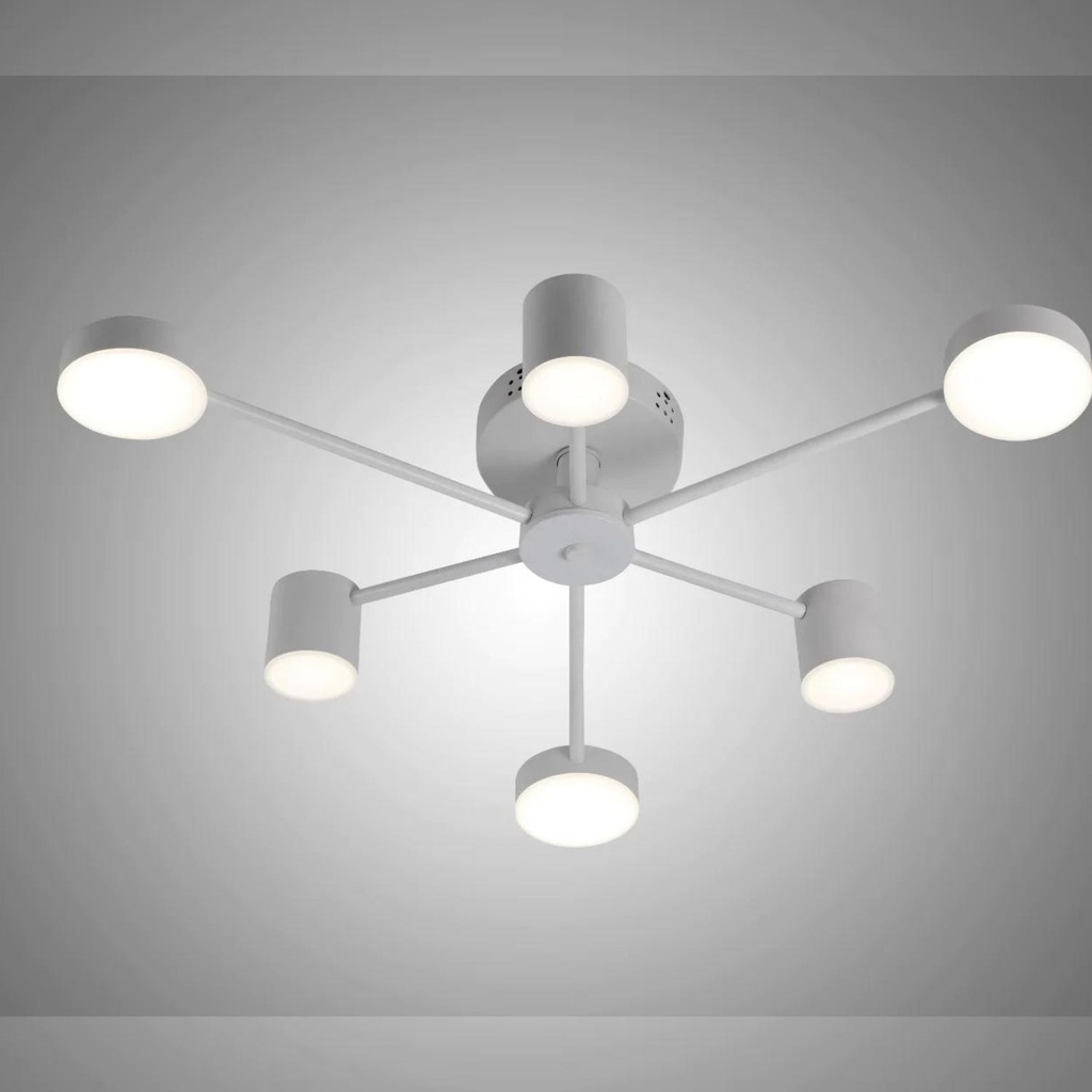 Lustra LED, Cu Telecomanda, 3 moduri de iluminare, Intensitate Reglabila, 72W, Alba