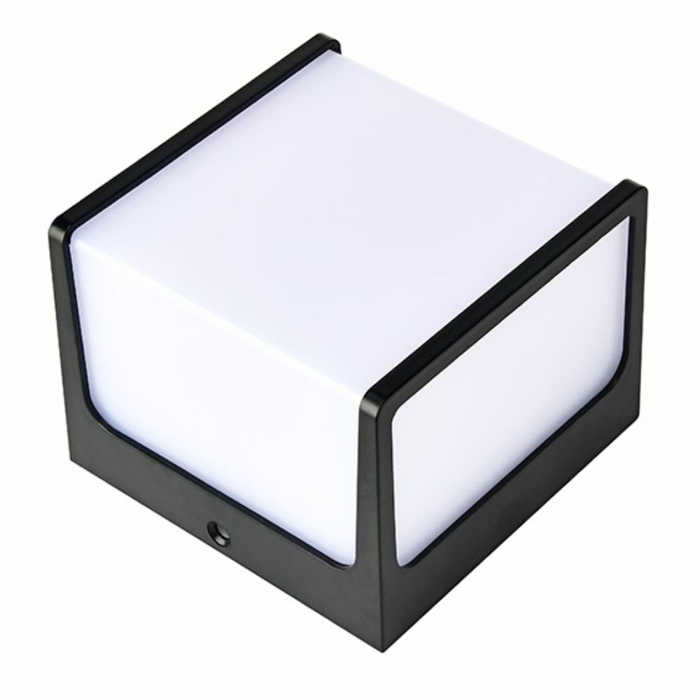 Aplica LED Cube, 8W 770Lm, IP65 4200K Neagra