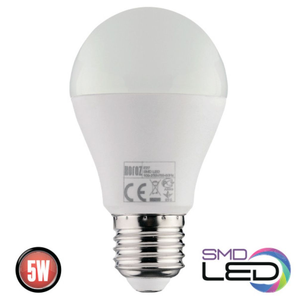 BEC LED 5W 3000K E27 175-250V Premium