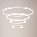 Lustra LED Light Ring 4, suspendata, cu telecomanda, 288W, 15000lm, alb, cu 3 moduri de iluminare