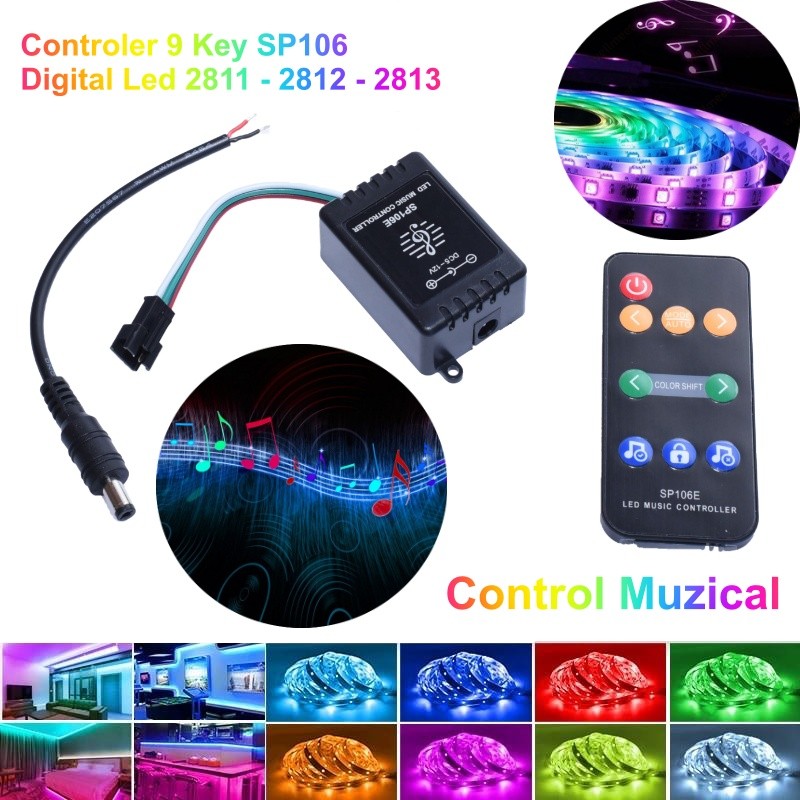 Controller banda led Pixel Music react SP601E-2812