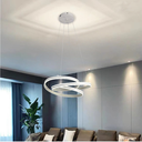 Lustra LED Spiral Design, suspendata,cu telecomanda, 126W, alb, cu 3 moduri de iluminare, intensitate reglabila