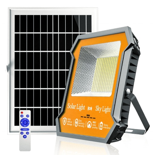 [LOG-ACL-100] Proiector LED cu Incarcare Solara 100W, Panou Solar 6V 20W, Acumulator 3,2V 18000mA cu Telecomanda