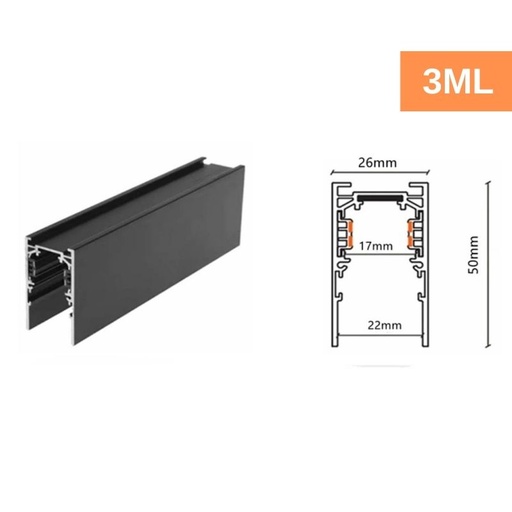 [MG1008-SINA-3M] Sina Aplicata, 3ML Neagra, pentru Proiector Magnetic