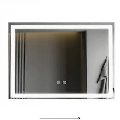 [SMK-J03] Oglindă de Baie EMMA 80X65 cu LED, Dezaburire si Senzor Tactil, Lumină Rece 6500k